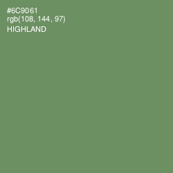 #6C9061 - Highland Color Image