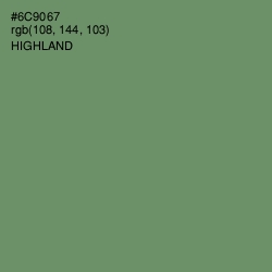 #6C9067 - Highland Color Image
