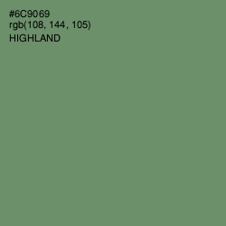 #6C9069 - Highland Color Image