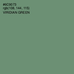 #6C9073 - Viridian Green Color Image