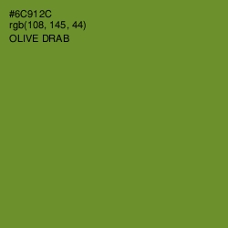 #6C912C - Olive Drab Color Image