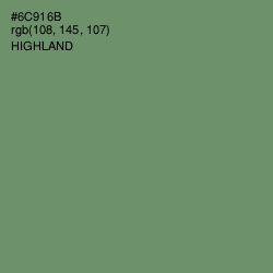 #6C916B - Highland Color Image
