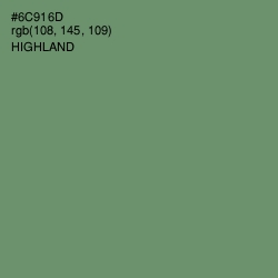 #6C916D - Highland Color Image