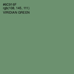 #6C916F - Viridian Green Color Image