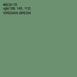 #6C9170 - Viridian Green Color Image