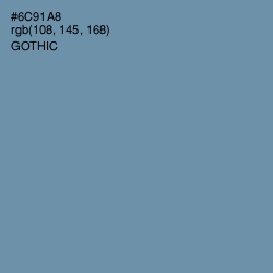 #6C91A8 - Gothic Color Image