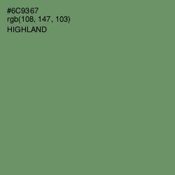 #6C9367 - Highland Color Image