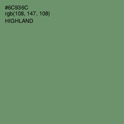 #6C936C - Highland Color Image