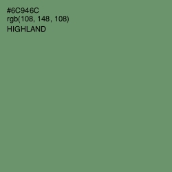 #6C946C - Highland Color Image