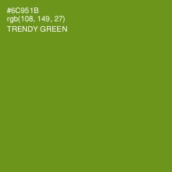 #6C951B - Trendy Green Color Image