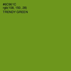 #6C961C - Trendy Green Color Image