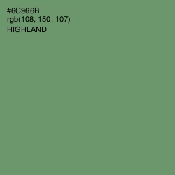 #6C966B - Highland Color Image