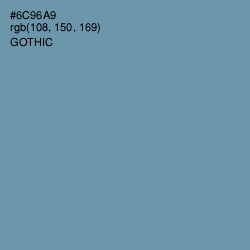 #6C96A9 - Gothic Color Image