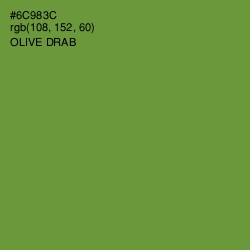 #6C983C - Olive Drab Color Image