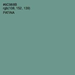 #6C988B - Patina Color Image