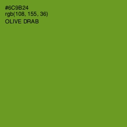 #6C9B24 - Olive Drab Color Image