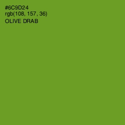 #6C9D24 - Olive Drab Color Image