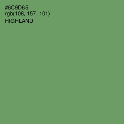 #6C9D65 - Highland Color Image
