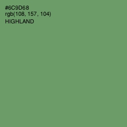 #6C9D68 - Highland Color Image