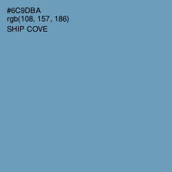 #6C9DBA - Ship Cove Color Image