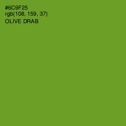 #6C9F25 - Olive Drab Color Image