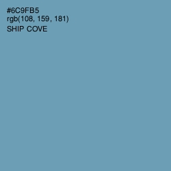 #6C9FB5 - Ship Cove Color Image