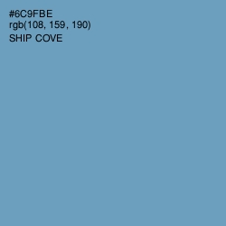 #6C9FBE - Ship Cove Color Image