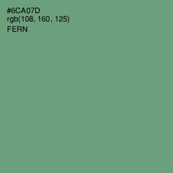 #6CA07D - Fern Color Image