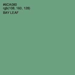 #6CA080 - Bay Leaf Color Image