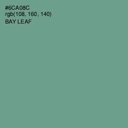 #6CA08C - Bay Leaf Color Image