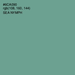 #6CA090 - Sea Nymph Color Image