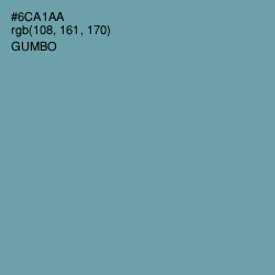 #6CA1AA - Gumbo Color Image
