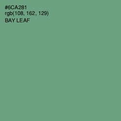 #6CA281 - Bay Leaf Color Image