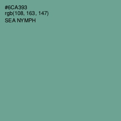 #6CA393 - Sea Nymph Color Image