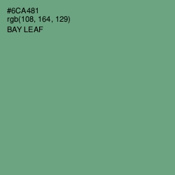 #6CA481 - Bay Leaf Color Image