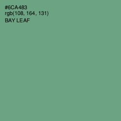 #6CA483 - Bay Leaf Color Image