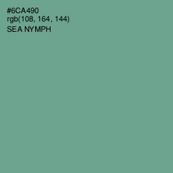 #6CA490 - Sea Nymph Color Image