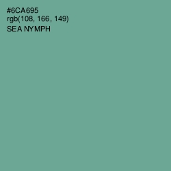 #6CA695 - Sea Nymph Color Image