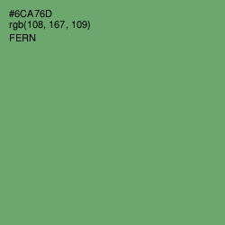 #6CA76D - Fern Color Image