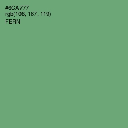 #6CA777 - Fern Color Image
