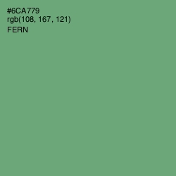 #6CA779 - Fern Color Image