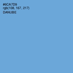 #6CA7D9 - Danube Color Image