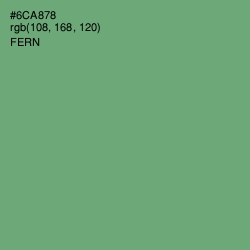 #6CA878 - Fern Color Image