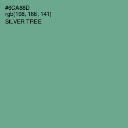#6CA88D - Silver Tree Color Image
