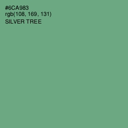 #6CA983 - Silver Tree Color Image