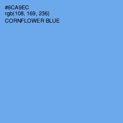 #6CA9EC - Cornflower Blue Color Image