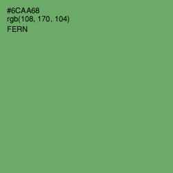 #6CAA68 - Fern Color Image