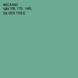 #6CAA92 - Silver Tree Color Image