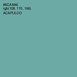 #6CAAA6 - Acapulco Color Image