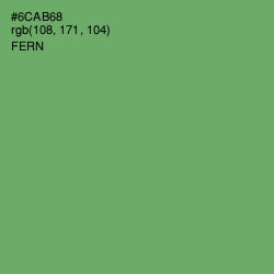 #6CAB68 - Fern Color Image